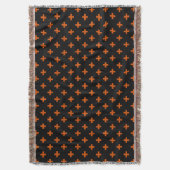 Couverture Polka orange croise sur noir (devant Vertical)