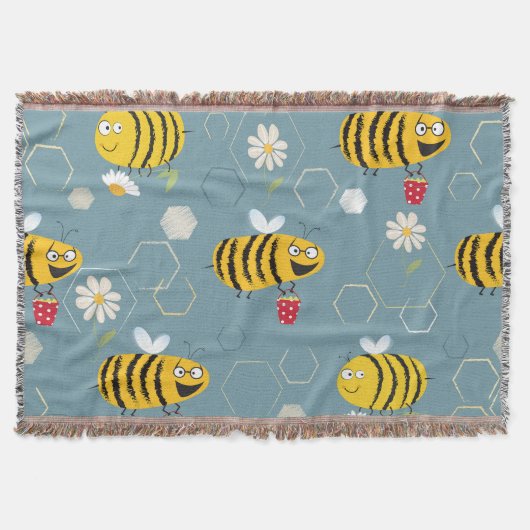 Couverture Pollinant Les Abeilles, Flower Garden Scene. (Devant)