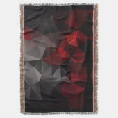 Couverture Polygonal, noir et rouge (devant Vertical)