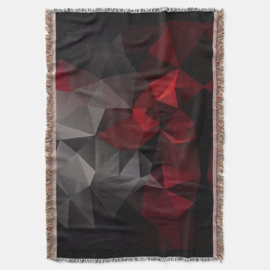Couverture Polygonal, noir et rouge (devant Vertical)
