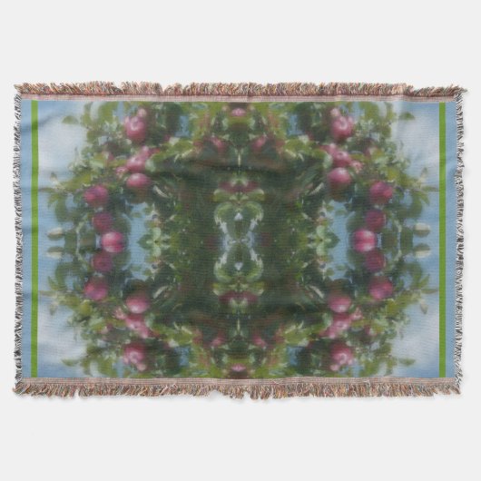 Couverture Pommes rouges sur la peinture de l'arbre Abstrait (Devant)