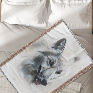 Couverture Portrait de loup blanc