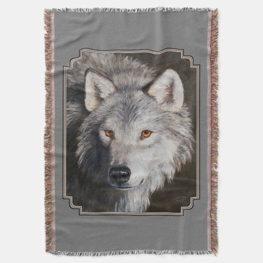 Couverture Portrait du visage du loup de bois gris (devant Vertical)