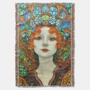 Couverture Portrait d'une belle femme en verre tendu