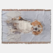 Couverture Portrait mignon d'aquarelle de beagle (Devant)