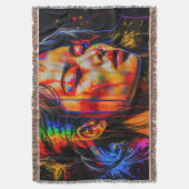 Couverture Portrait Neon Vibrant - Art Expressionniste Abstra (devant Vertical)