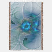 Couverture Position, Abstrait bleu turquoise fractal (devant Vertical)