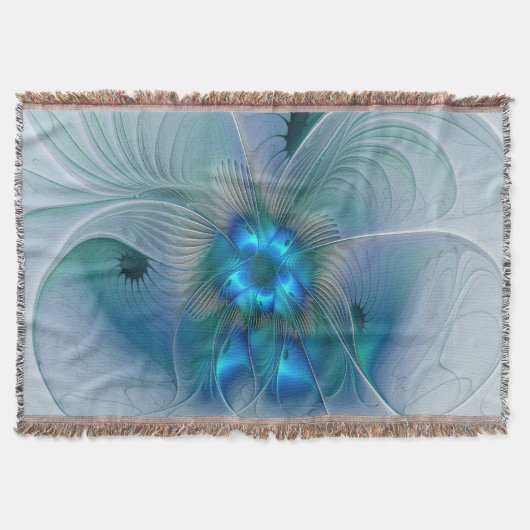Couverture Position, Abstrait bleu turquoise fractal (Devant)