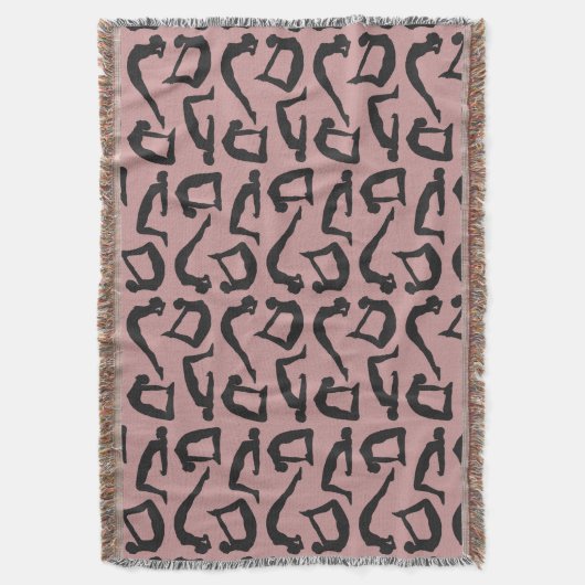 Couverture Positions de yoga Silhouettes (devant Vertical)