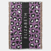 Couverture Poster de animal, Léopard Violet, Coeurs, Votre No (devant Vertical)