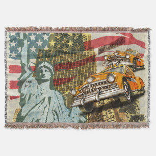 Couverture Poster de voyage new-yorkais vintage.