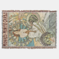 Poster Mont-Carlo vintage par Alphonse Mucha