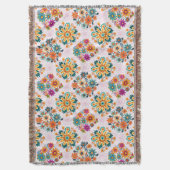 Couverture Pots à fleurs multicolores Motif - Rose (devant Vertical)