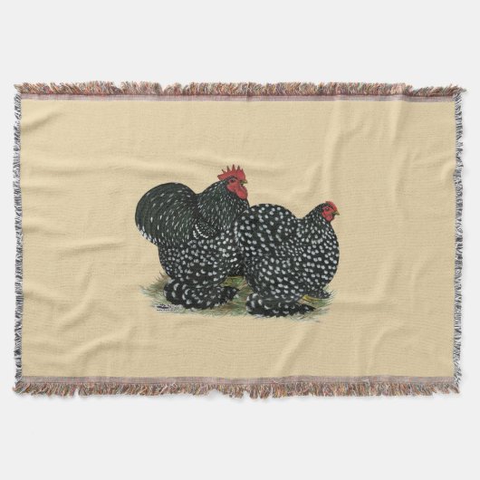 Couverture Poules Cochins mouchetées (Devant)