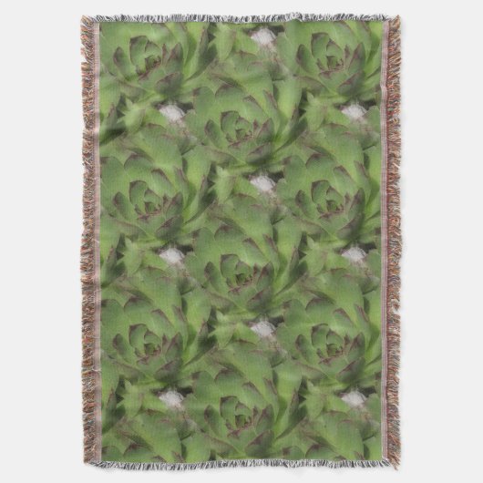 Couverture Poules et poulets Succulents Motif de la nature (devant Vertical)