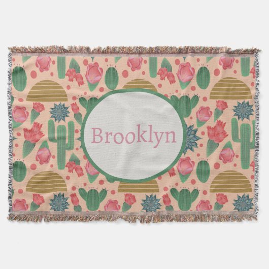 Couverture Poupée rose du désert Poupée Florale Décor-Bébé fi (Devant)