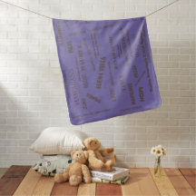 BABY BLANKET / Native Tribal Names /#mmetropolim
