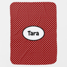 Bébé blanc et rouge Polka Dot