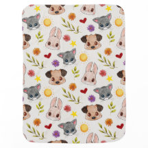 Bébé mignon Animaux de compagnie Bébé couverture