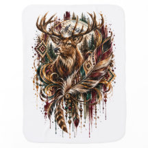 Cerf Tribal Boho, Rêvant de Cerf