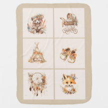 Couverture bébé amérindienne