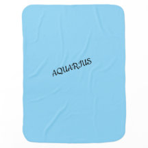 Couverture bébé bleu océan Verseau