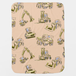 Couverture Pour Bébé Couverture bébé thème construction équipement lour