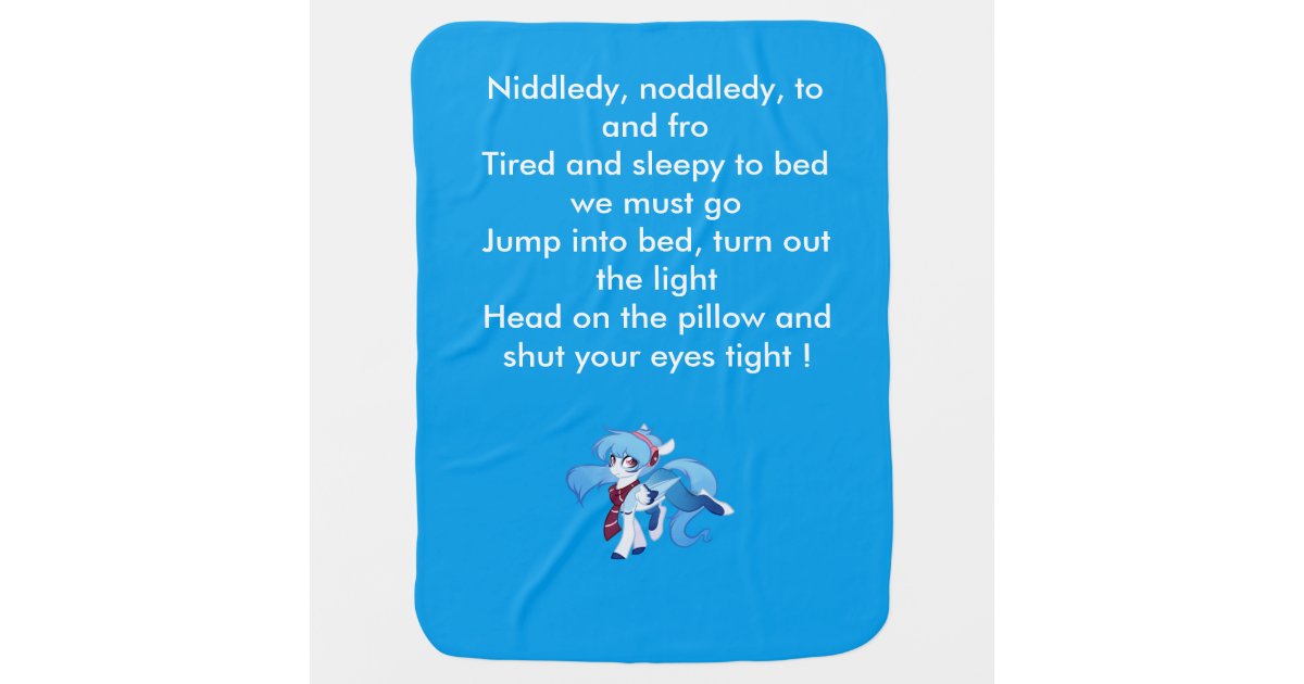Couverture Pour Bebe Couverture De Poney Avec Le Poeme Zazzle Be
