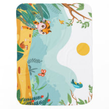 🦊 Cute Jungle Animals Nursery Illustration 🌿 