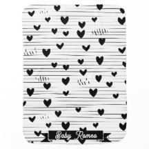 Cute minimaliste Abstraite ligne amour Noir