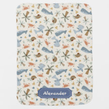 Couverture pour bébé de requin nautique et de bale