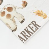 Couverture pour bébé de vache personnalisée | 30x4 (Coin)