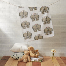 Eléphant amis bébé couverture