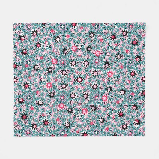 Couverture pour bébé florale à main - Cuisine douc (Devant (Horizontal))