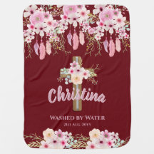 Godgirl Floral Boho Girls BAPTISM CHRISTENING