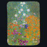 Couverture Pour Bébé Gustav Klimt - Jardin des fleurs<br><div class="desc">Jardin aux fleurs - Gustav Klimt en 1905-1907</div>