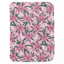 Lys florissants en rose pastel