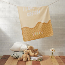 Monogramme drôle jolie crème glacée douce