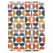 Motif coloré du milieu du siècle