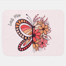Papillon de corail personnalisable Blanche bébé