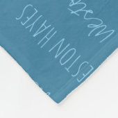 Couverture pour bébé personnalisée avec nom répété (Coin)