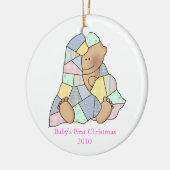 Couverture pour bébé Premier ornement de Noël (Gauche)