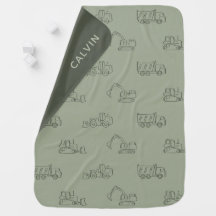 Véhicule de construction pour garçon, vert sauge b