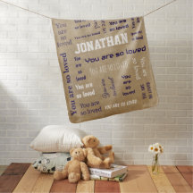 Vous êtes si aimé Plaid Ajoutez votre nom