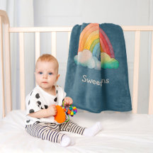 Whimsical Rainbow in Cloud Personalized