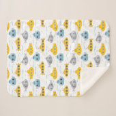 Couverture pour enfants Motif sous-marin jaune (Devant (Horizontal))