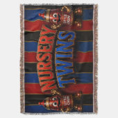 Couverture pour jumeaux de la nursery Chums cola/ (devant Vertical)