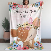 Couverture pour les filles avec Fleurs de Cerfs Fl