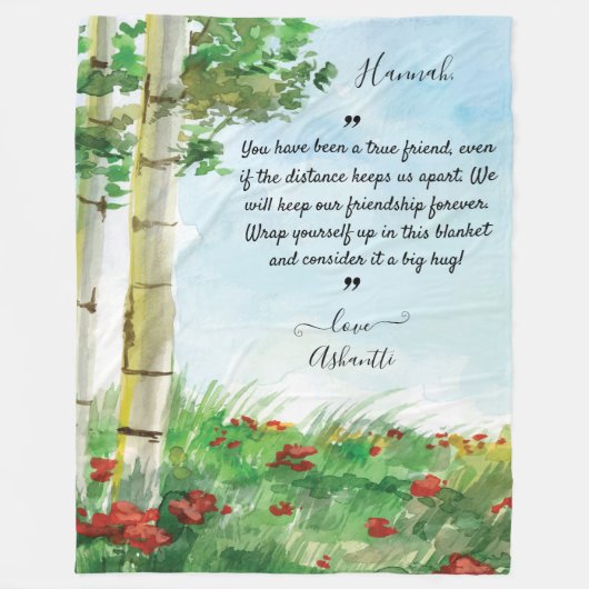 Couverture pour un ami de longue distance | Messag (Devant)