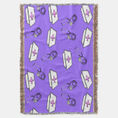 Couverture Pourpre couvrant tissé par infirmière (devant Vertical)
